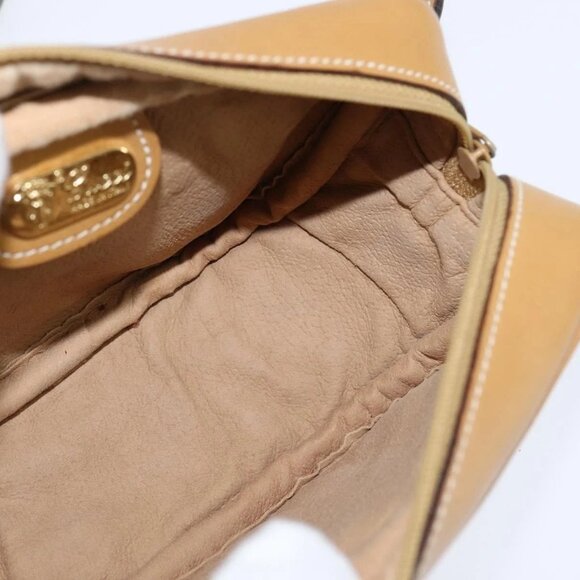 GUCCI Micro GG Supreme Shoulder Bag PVC Beige Gold - Picture 13 of 16